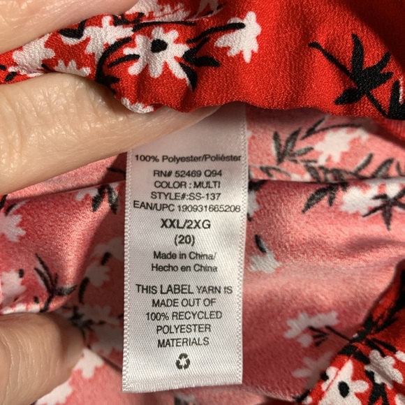 SCOOP Button Down Shirt with Bottom Tie. Size: XXL Extra Extra Large (20) - Picture 6 of 9